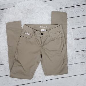 Saza Jean Company  Skinny Jeans/Khaki  size 7